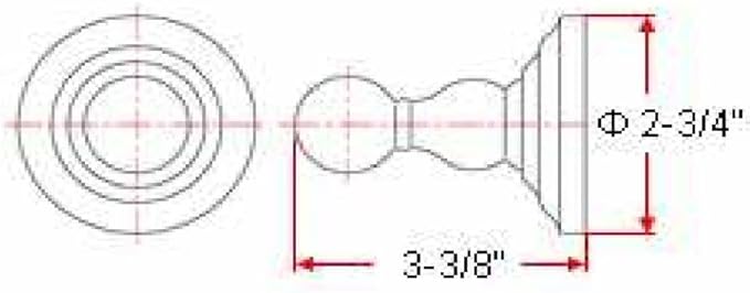 Design House 558577 Ames Transitional Robe Hook for Bathroom Polished Chrome