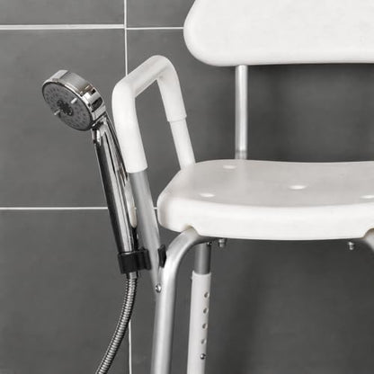 2PCS Shower Chair Shower Head Holder Clip Black Universal Clip