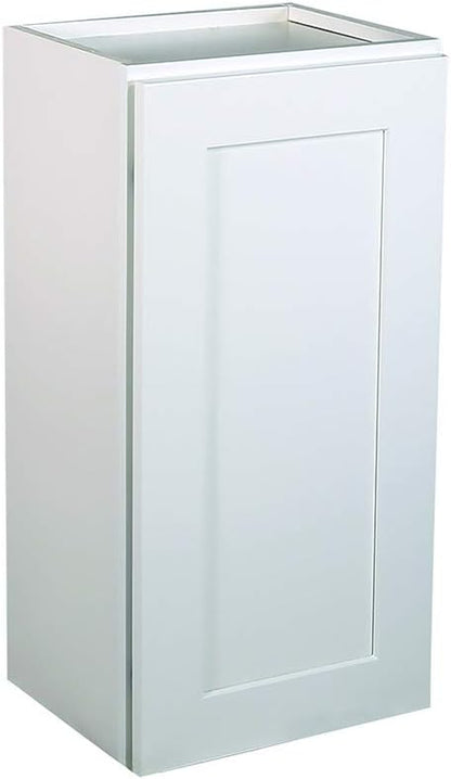 Design House Brookings Shaker Unassembled Wall Kitchen Cabinet W1230, 12 W x 12 D x 30 H, Painted White, Solid Wood, Design House, 561688