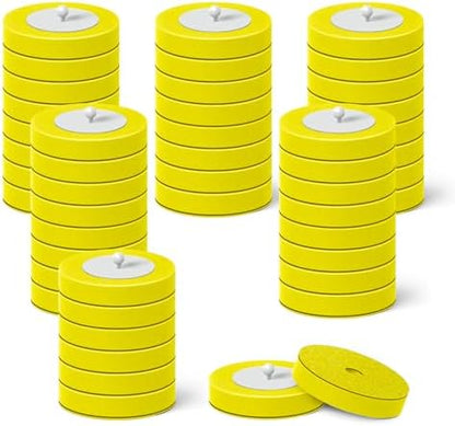 48 Count Disposable Toilet Brush Heads, Toilet Bowl Wand Refills for Toilet and Bathroom Cleaning, Yellow Lemon Fragrance, Not Suitable for Electric Toilet Brushes