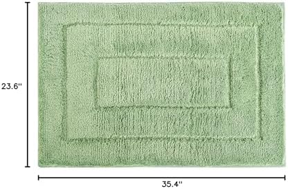 GRANNY SAYS Sage Green Bathroom Rug 24" x 36", Non-Slip Bath Mat