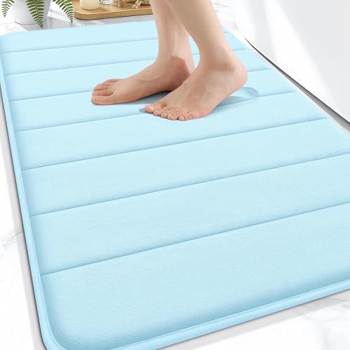 OLANLY Memory Foam Bath Mat 30x20, Super Soft and Absorbent Bathroom Rugs