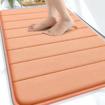 OLANLY Memory Foam Bath Mat 32x20, Super Soft and Absorbent Bathroom Rugs