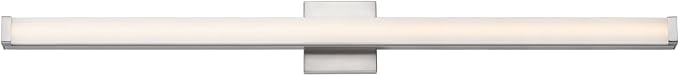 Maxim Lighting Spec Vanity 48" 1-Light Bath Vanity Light | Satin Nickel Aluminum Finish | Pmma Acrylic Shade | Contemporary Indoor Light Fixture | Ideal for Bathrooms & Powder Rooms | 52008SN