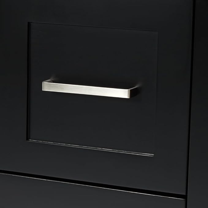 ARIEL Hamlet 72-inch Bathroom Vanity with Sink,Solid Wood, 0.75-inch Italian Carrara Marble Countertop & Backsplash, Double Oval Sink, 4 Soft Closing Doors, 3 Dovetail Drawers, Black