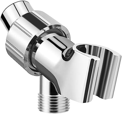 MAAYAYA Brass Ball Shower Holder, 360° Adjustable ABS Bracket, Chrome