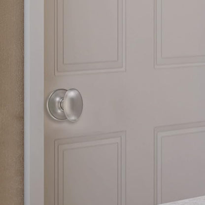 Design House 750489 Egg Passage Hall and Closet Door Knob Satin Nickel