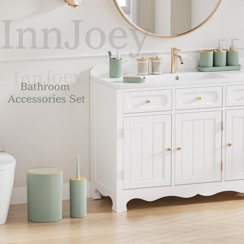 10PC Bathroom Accessories Set - Sage Green Bathroom Decor Sets