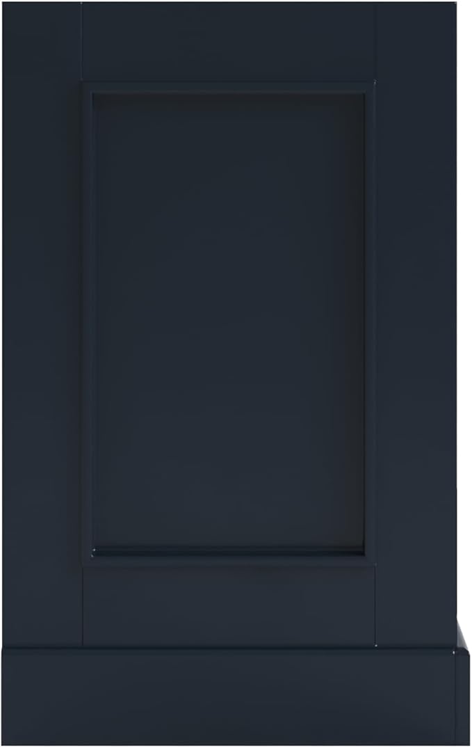 ARIEL Stafford 60-inch Bathroom Vanity Base Cabinet,Solid Wood, 4 Soft Closing Doors, 6 Dovetail Drawers, Satin Brass, Midnight Blue