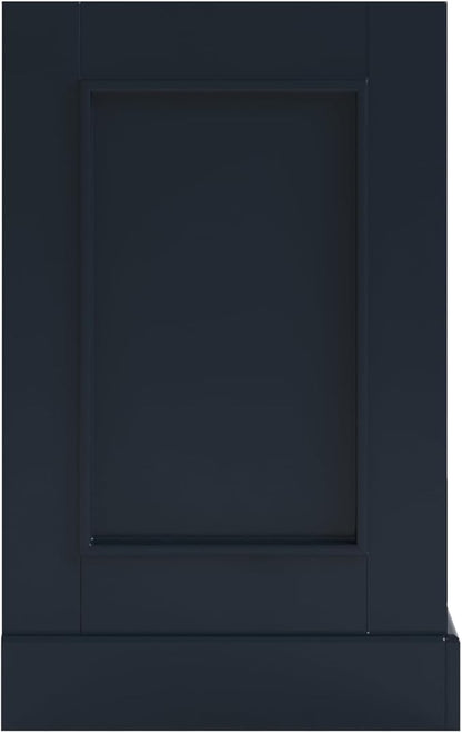 ARIEL Stafford 60-inch Bathroom Vanity Base Cabinet,Solid Wood, 4 Soft Closing Doors, 6 Dovetail Drawers, Satin Brass, Midnight Blue