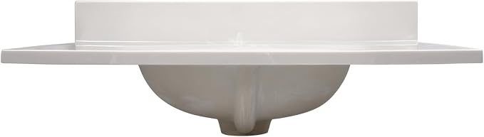 Design House Single Sink Vanity Top, 31", Ivory | With Backsplash, , Countertop, Classic, Cultured Marble, Bath, 586321