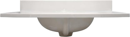 Design House Single Sink Vanity Top, 31", Ivory | With Backsplash, , Countertop, Classic, Cultured Marble, Bath, 586321
