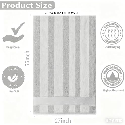 Microfiber Bath Towel 35x70 Inches - Ultra Soft Quick Dry, Lightweight for Gym, Spa, Travel | Hotel Grade & Multi-Use| Single Pack