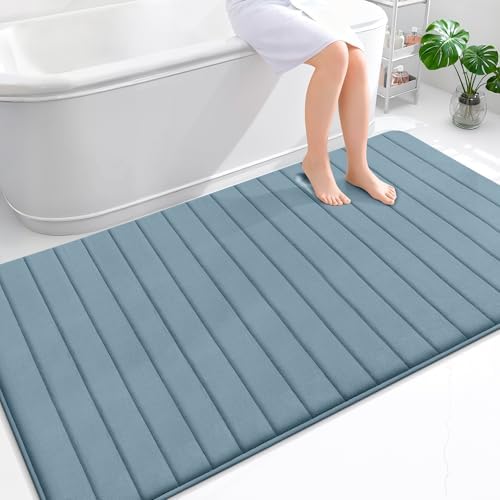 OLANLY Memory Foam Large Bath Mat 70x46, Super Soft Absorbent Bathroom Rugs