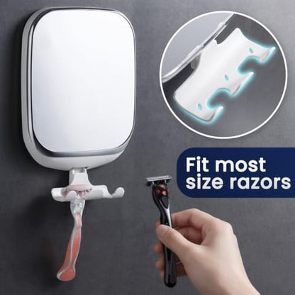 TAILI Shower Mirror Fogless for Shaving,Fogless Mirror Suction Wall Mounted