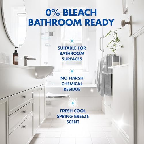 LYSOL OXI Action Bathroom Cleaner Spray, Disinfectant Spray, 32 oz