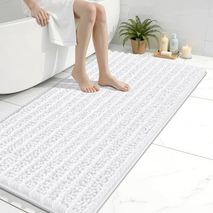 Arotive Bathroom Rugs Mat 44x24, Soft Absorbent Chenille Shaggy Bath Mat