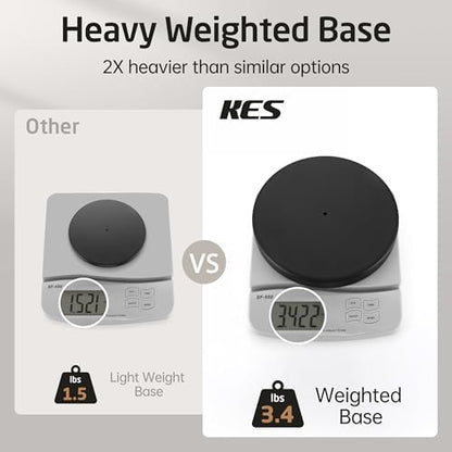 KES 26" H Black Toilet Paper Holder Stand with Weighted Base