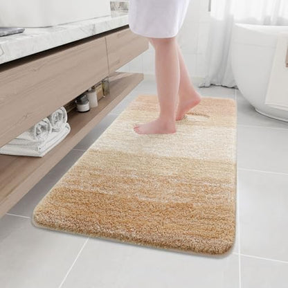 Arotive Microfiber Bathroom Rugs, Shaggy Soft Absorbent Bath Rug, 45x27