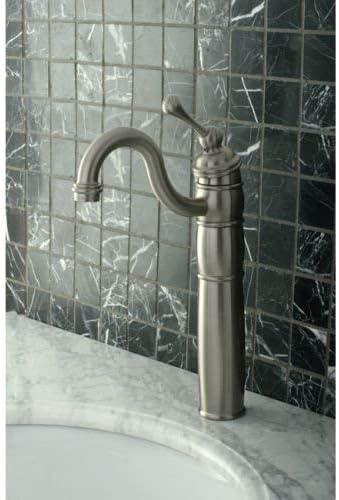 Kingston Brass KB1421BL Heritage Vessel Sink Faucet with Optional Cover Plate, 6-1/8-Inch, Polished Chrome