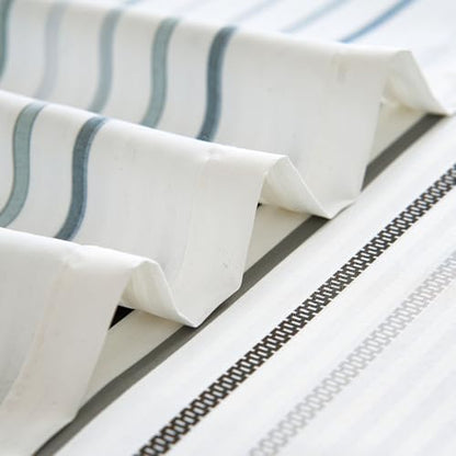 jinchan Multi Grey and White Shower Curtain for Bathroom Modern Farmhouse Striped Waterproof Fabric Shower Curtain Set with 12 Hooks Machine Washable 70x72 Inches