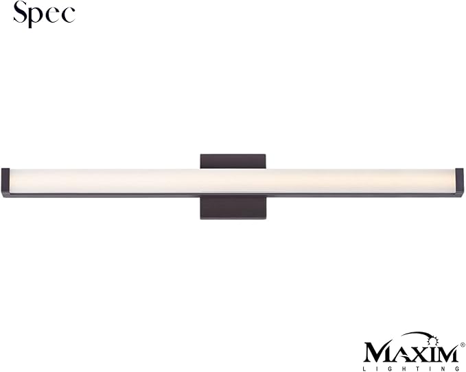 Maxim Lighting Spec Bath Vanity Light | Bronze Aluminum Finish | Contemporary Indoor Light Fixture | Ideal for Bathrooms & Powder Rooms | Dimmable | Home Decor Light Fixture | 52006BZ