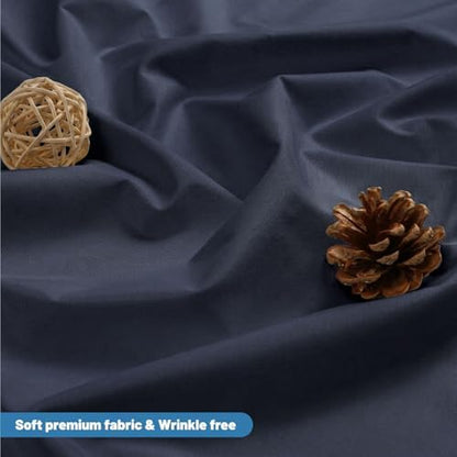 1 Pack Water-Repellent Fabric Shower Curtain Liner, 72x78 Blue