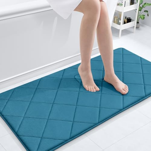 OLANLY Memory Foam Bath Mat 44x24, Ultra Soft and Absorbent Bathroom Rugs