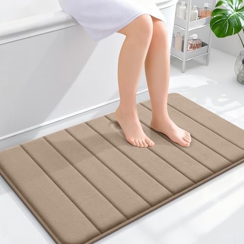 OLANLY Memory Foam Bath Mat 36x24, Super Soft and Absorbent Bathroom Rugs
