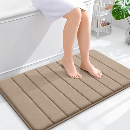 OLANLY Memory Foam Bath Mat 35x24, Super Soft and Absorbent Bathroom Rugs