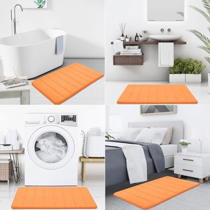 Buganda Memory Foam Bath Mat 47 x 24, Ultra Soft Absorbent Bathroom Rugs