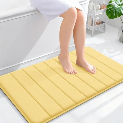 OLANLY Memory Foam Bath Mat 35x24, Super Soft and Absorbent Bathroom Rugs
