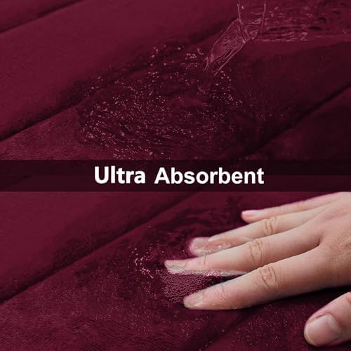 Buganda Memory Foam Bath Mat 55 x 24, Ultra Soft Absorbent Bathroom Rugs