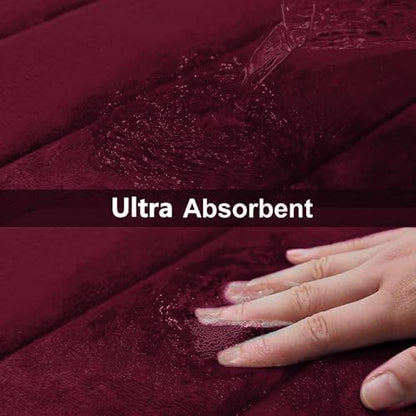 Buganda Memory Foam Bath Mat 55 x 24, Ultra Soft Absorbent Bathroom Rugs