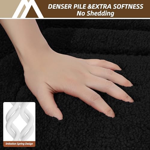 COSY HOMEER Non-Slip Bath Mat Extra Thick Absorbent Plush Washable