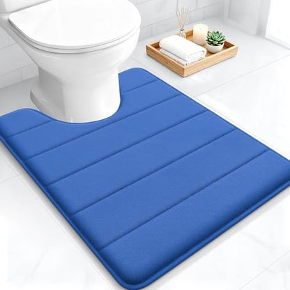 OLANLY Memory Foam Toilet Rugs U Shaped 24x20, Super Soft and Absorbent