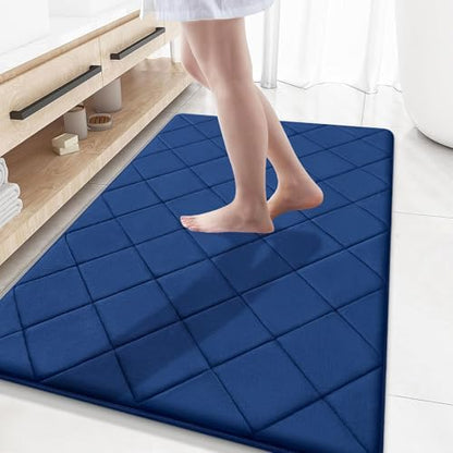 OLANLY Memory Foam Bath Mat 59x34, Ultra Soft and Absorbent Bathroom Rugs