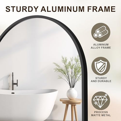 Oval Bathroom Mirror for Over Sink, 2 Pack 24"x36" Vanity Mirror, Black