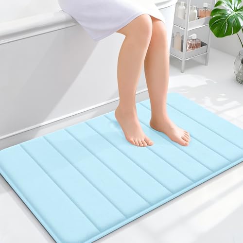 OLANLY Memory Foam Bath Mat 36x24, Super Soft and Absorbent Bathroom Rugs