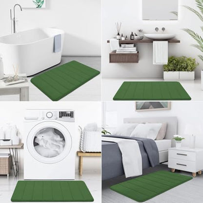 Buganda Memory Foam Bath Mat 30 x 20, Ultra Soft Absorbent Bathroom Rugs
