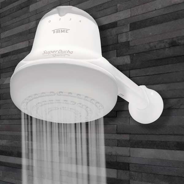 FAME - Electric shower110V - SUPERDUCHA QUATTRO. Tankless Water Heater Electric. 4 temperatures. Calentador de agua electrico - 4400W.