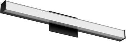 Edge Advantage 30in LED Bathroom Vanity and Wall Light 28W 2,350 Lumens 5-CCT Selectable 2700-3000-3500-4000-5000K in Matted Black with Adjustable Backplate