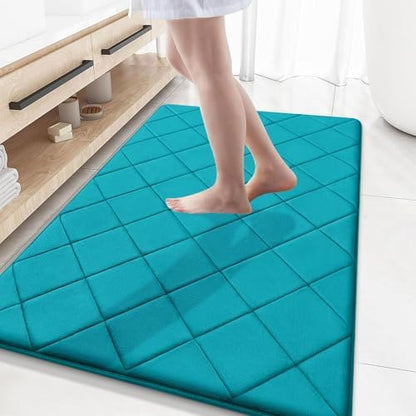 OLANLY Memory Foam Bath Mat 59x34, Ultra Soft and Absorbent Bathroom Rugs
