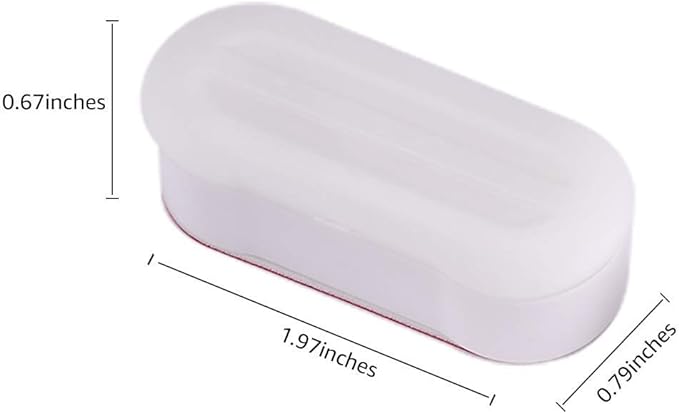 FOOFOO Bidet Toilet Seat Bumper for Bidet Attachment with Strong Adhesive White 4PACK