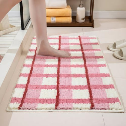 GIB Bathroom Rugs 32"x20", Extra Soft Absorbent Bath Mat for Bathroom Floor