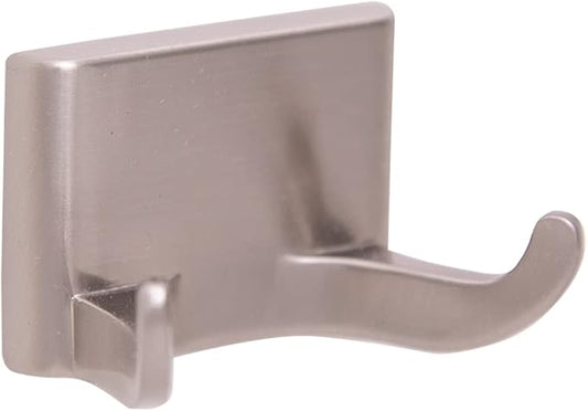 Design House Millbridge Double Robe Hook in Satin Nickel