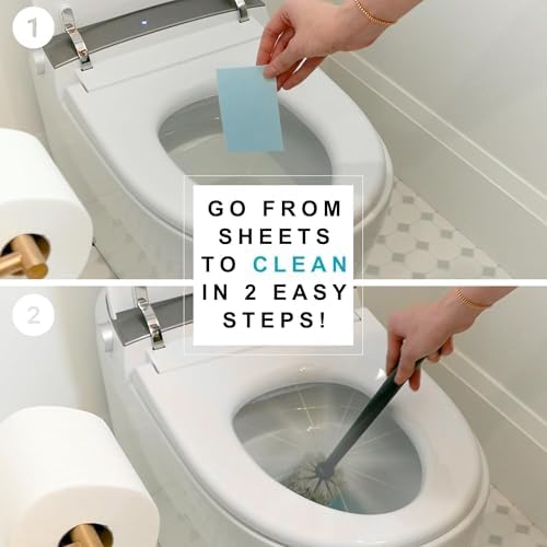 Dissolvable Toilet Bowl Cleaner Sheets: Pine Scent, 40 Sheets