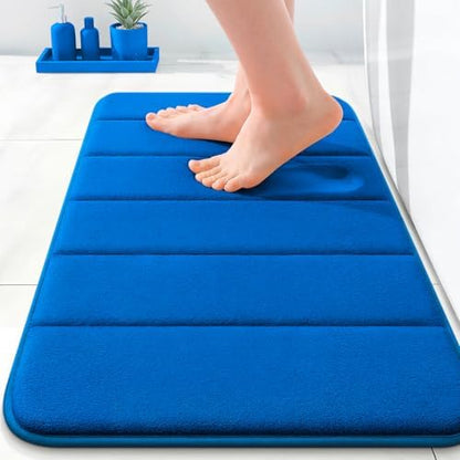 OLANLY Memory Foam Bath Mat 35x16, Super Soft and Absorbent Bathroom Rugs