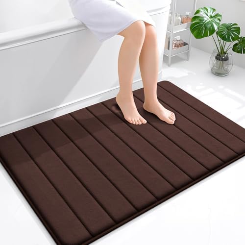 OLANLY Memory Foam Large Bath Mat 44x32, Super Soft Absorbent Bathroom Rugs