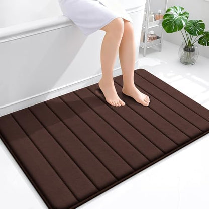 OLANLY Memory Foam Large Bath Mat 44x32, Super Soft Absorbent Bathroom Rugs